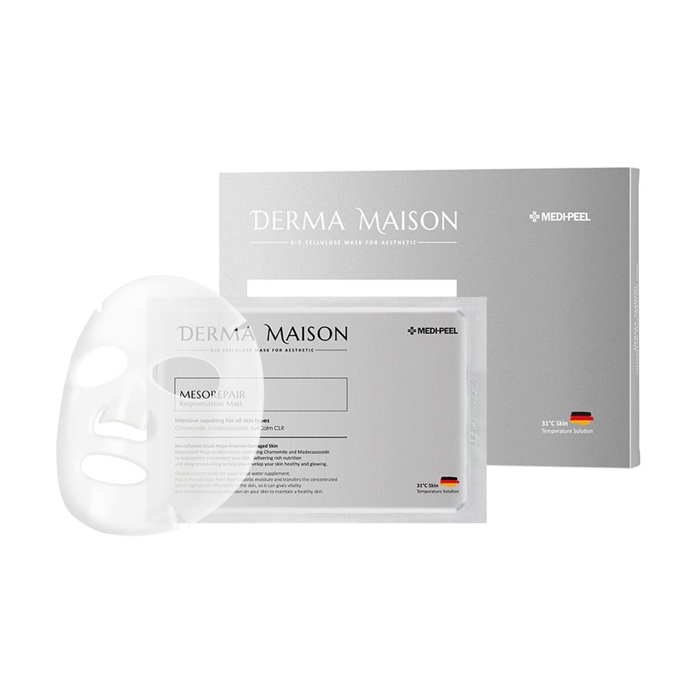 Уцінка! Мезовідновлювальна тканинна маска для обличчя Medi-Peel Derma Maison Mesorepair Regeneration Mask з ліфтинг-ефектом, 5*30 мл
